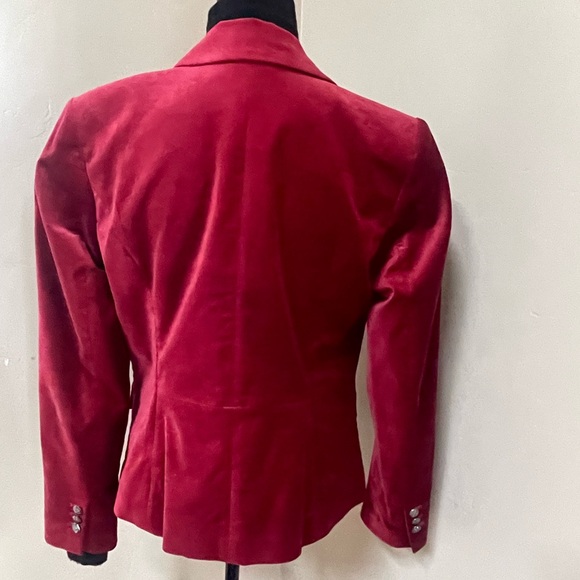 White House Black Market Velvet Blazer - Picture 2 of 5